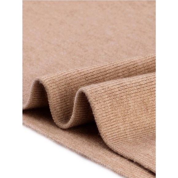 Seta T Deep V Neck Wrap Batwing Sleeve Belted Bodycon Midi
Sweater Dress Khaki - Picture 5 of 8